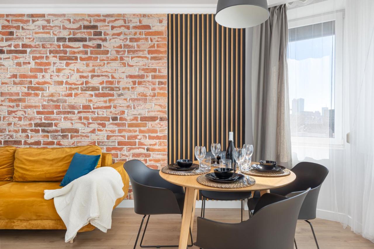 Stylowy Apartament Z Pieknym Widokiem Na Miasto Warschau Buitenkant foto