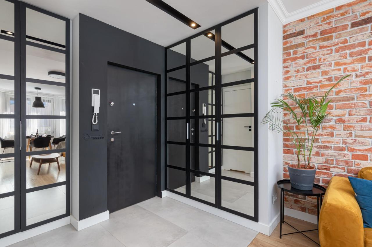Stylowy Apartament Z Pieknym Widokiem Na Miasto Warschau Buitenkant foto